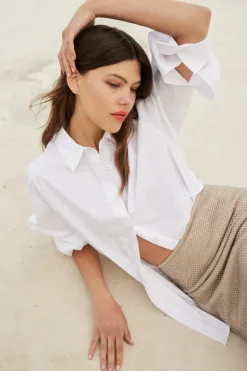 Women Mossman - TIE BREAKER SHIRT (WHITE)