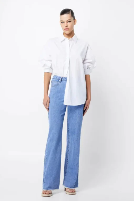 Women Mossman - TIE BREAKER SHIRT (WHITE)
