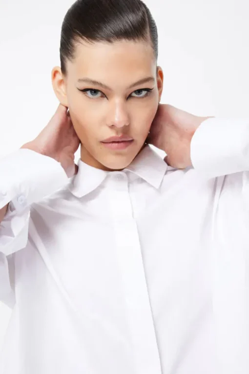 Women Mossman - TIE BREAKER SHIRT (WHITE)