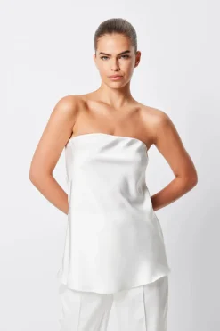 Mossman - TOULOUSE STRAPLESS TOP (WHITE)