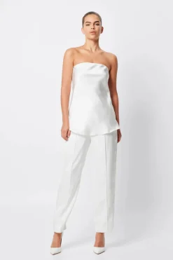 Mossman - TOULOUSE STRAPLESS TOP (WHITE)