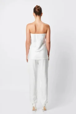Mossman - TOULOUSE STRAPLESS TOP (WHITE)