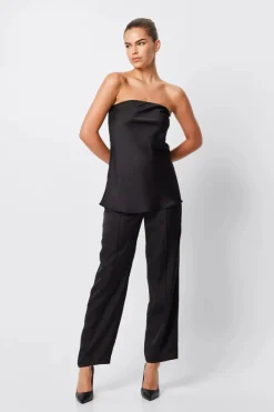 Mossman - TOULOUSE STRAPLESS TOP (BLACK)