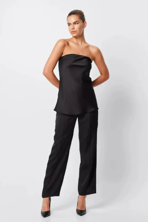Mossman - TOULOUSE STRAPLESS TOP (BLACK)