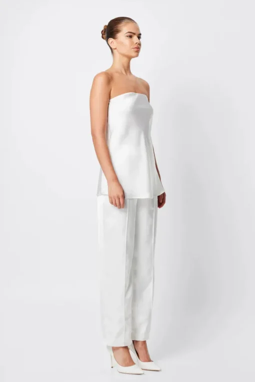 Mossman - TOULOUSE STRAPLESS TOP (WHITE)