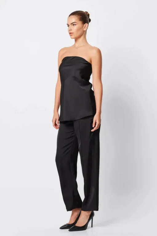 Mossman - TOULOUSE STRAPLESS TOP (BLACK)