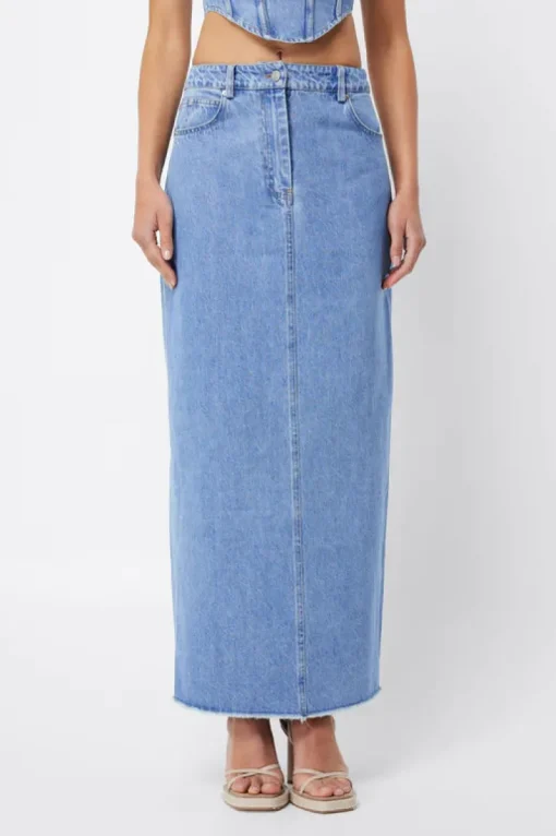 Women Mossman - VACANT MAXI SKIRT (DENIM)