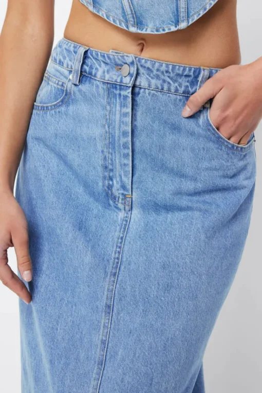 Women Mossman - VACANT MAXI SKIRT (DENIM)