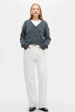 neuw denim - KATE KNIT CARDIGAN (GREY MARLE)