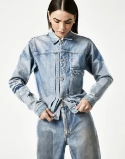 neuw denim - TYPE ONE JACKET DIGITAL INDIGO (DIGITAL INDIGO)