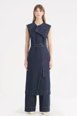 Nobody Denim - Jeanie Sleeveless Trench (Moody Blue)