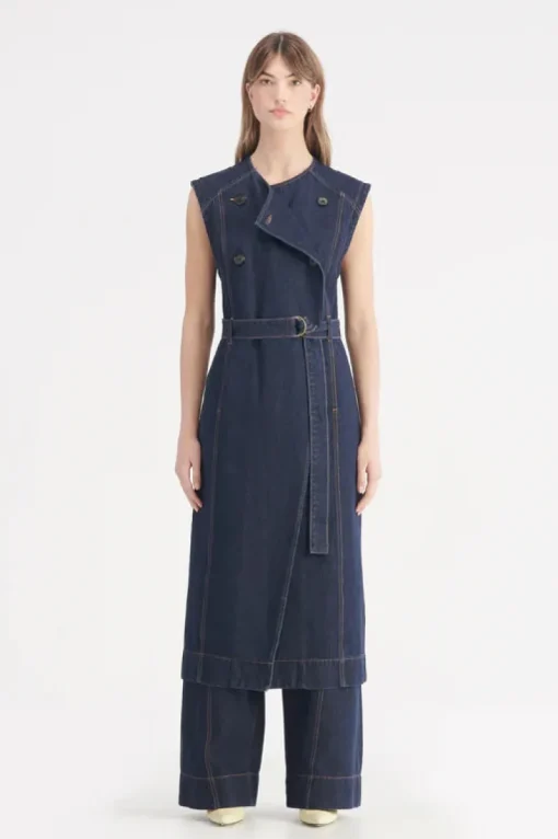 Nobody Denim - Jeanie Sleeveless Trench (Moody Blue)