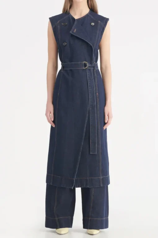 Nobody Denim - Jeanie Sleeveless Trench (Moody Blue)