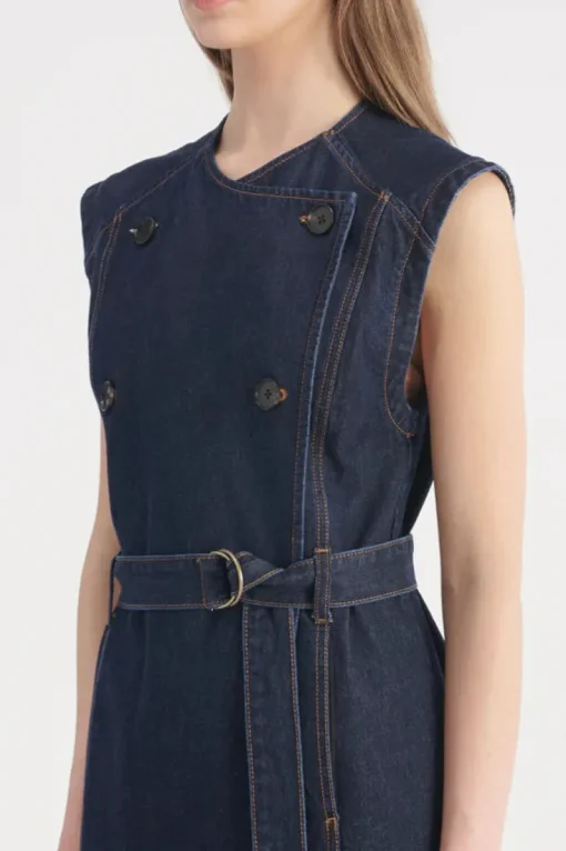 Nobody Denim - Jeanie Sleeveless Trench (Moody Blue)