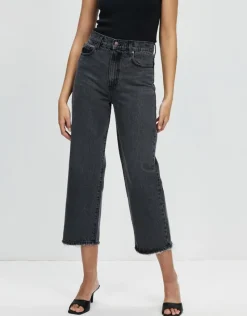 Nobody Denim - Lou Jean Crop (Charcoal)