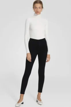 Nobody Denim : Siren Skinny Ankle Jeans (Powerblack)