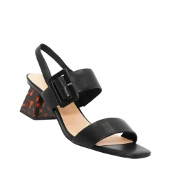 Women Nude Footwear - Jovi (Black Leather)