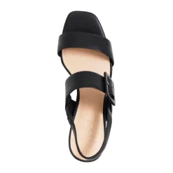 Women Nude Footwear - Jovi (Black Leather)