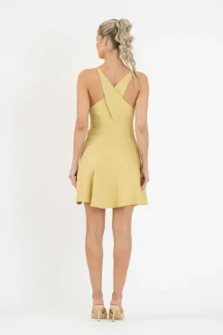 One Fell Swoop - Emmeline Mini Dress (Golden Straw)
