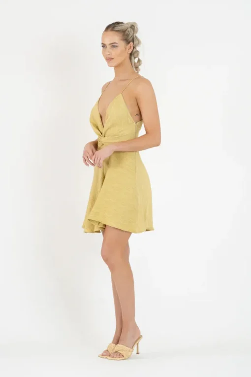 One Fell Swoop - Emmeline Mini Dress (Golden Straw)