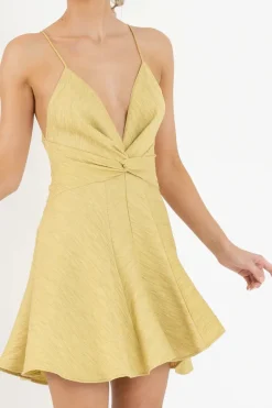 One Fell Swoop - Emmeline Mini Dress (Golden Straw)