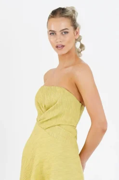 One Fell Swoop - Quartz Midi Dress (Golden Straw)