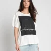 One Teaspoon - Black Radical Boyfriend Tee (White)