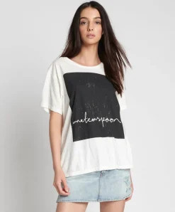 One Teaspoon - Black Radical Boyfriend Tee (White)