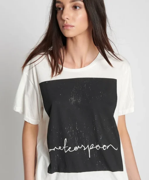 One Teaspoon - Black Radical Boyfriend Tee (White)