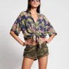 One Teaspoon - Camo Bandit Low Waist Denim Short