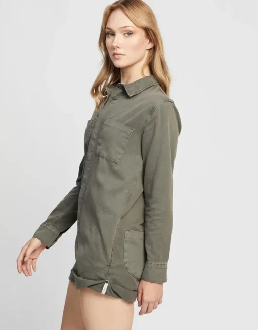 Women One Teaspoon - DARK KHAKI PROPHECY JUMPSUIT