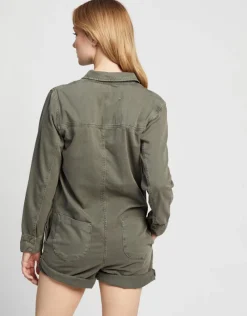 Women One Teaspoon - DARK KHAKI PROPHECY JUMPSUIT