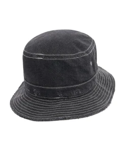 Women One Teaspoon - Denim Bucket Hat (Double Bass Black)
