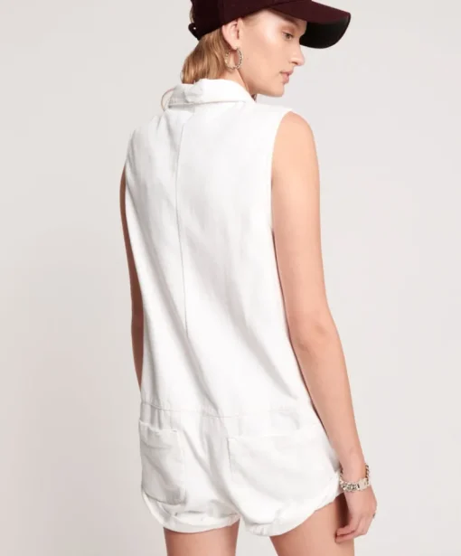 Women One Teaspoon - Mini Braxton Utility Suit (White)