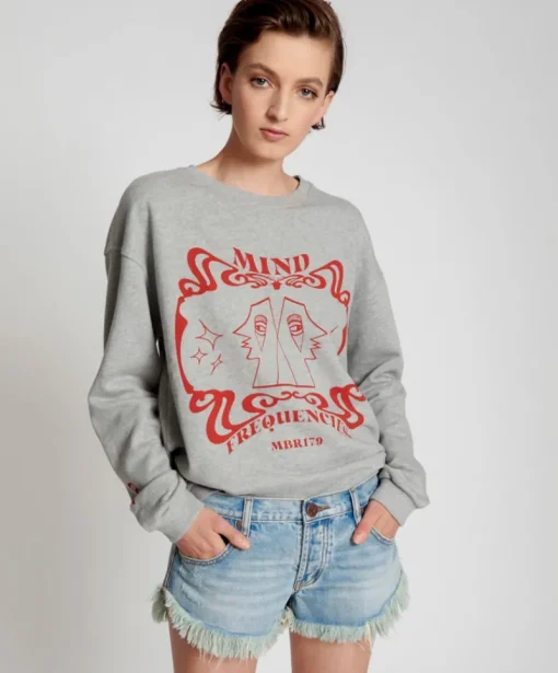 One Teaspoon - Moblack Mind Frequencies Chilli Sweater (Grey Marle)