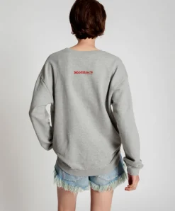 One Teaspoon - Moblack Mind Frequencies Chilli Sweater (Grey Marle)