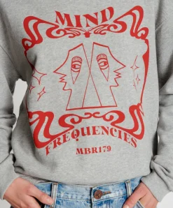 One Teaspoon - Moblack Mind Frequencies Chilli Sweater (Grey Marle)