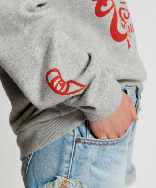One Teaspoon - Moblack Mind Frequencies Chilli Sweater (Grey Marle)