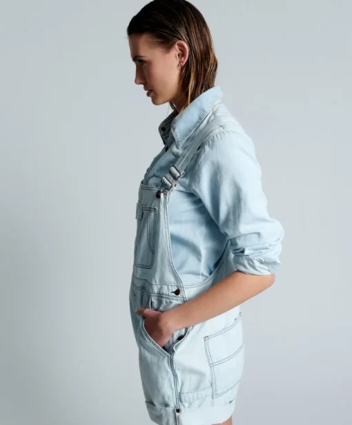 Women One Teaspoon - Rose Ave Overalls (Capri Blue)