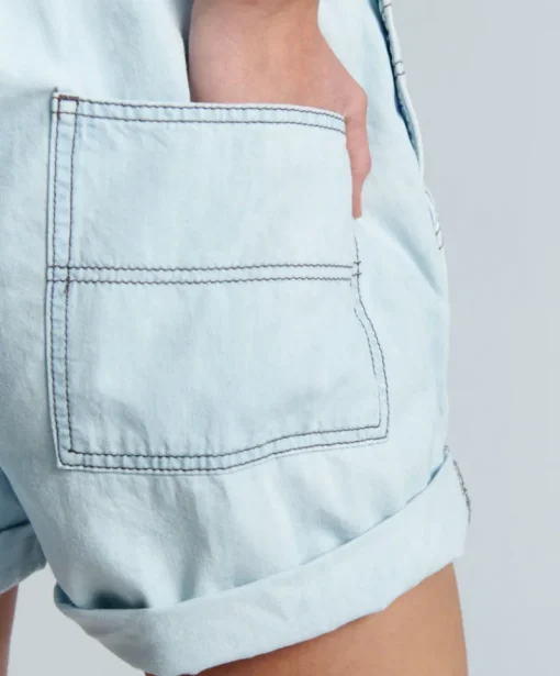 Women One Teaspoon - Rose Ave Overalls (Capri Blue)
