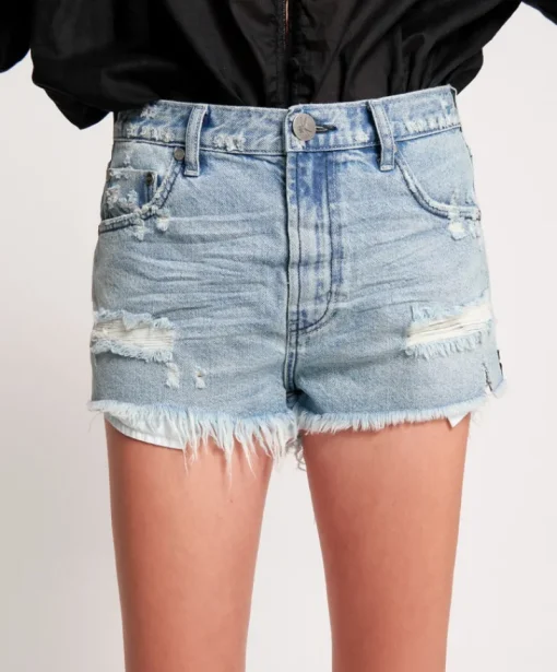 One Teaspoon - SALTY DOG OUTLAWS MID LENGTH DENIM SHORT