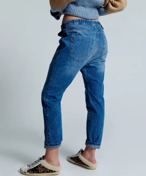 One Teaspoon - Shabbies Drawstring Boyfriend Jeans (Resort Blue)