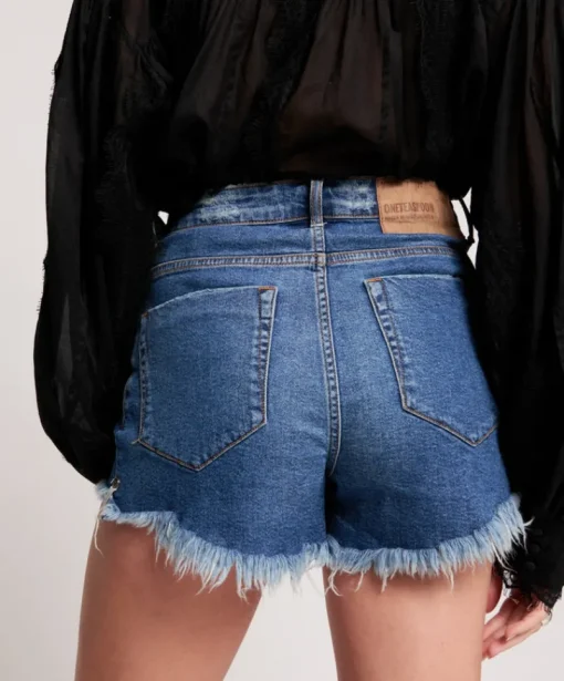 One Teaspoon - SOHO BLUE BONITA HIGH WAIST DENIM SHORT