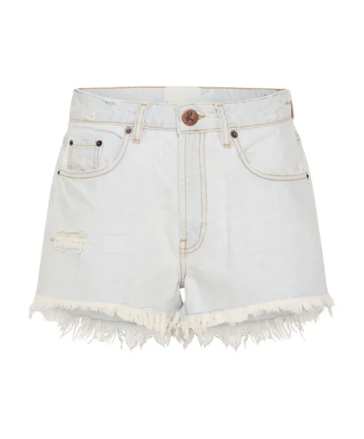 One Teaspoon - Trucker Mid Waist Denim Short (Bel Air Blue)