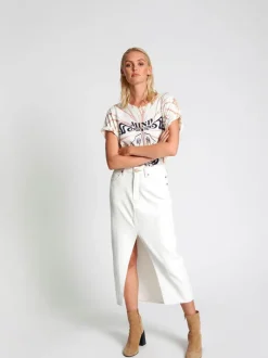 One Teaspoon - White Beauty Rocko Long Length Skirt
