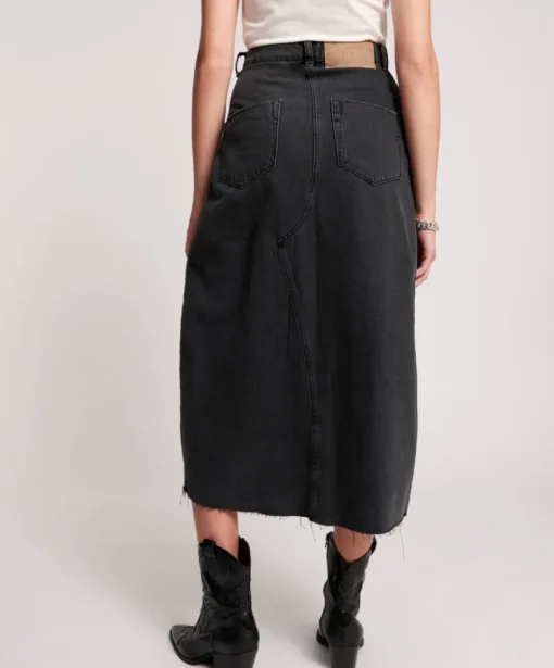 One Teaspoon - WORN BLACK ROCKO LONG LENGTH SKIRT