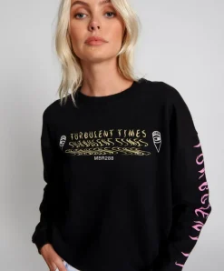 One Teaspoon OneTeaspoon - MOBLACK TURBULENT TIMES MOBLACK SWEATER