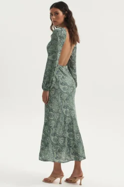 Ownley - Bethenny Bias Backless Dress (Paisley) FINAL SALE