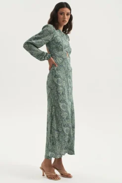 Ownley - Bethenny Bias Backless Dress (Paisley) FINAL SALE