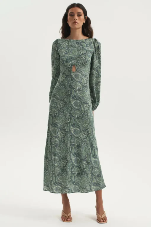 Ownley - Bethenny Bias Backless Dress (Paisley) FINAL SALE